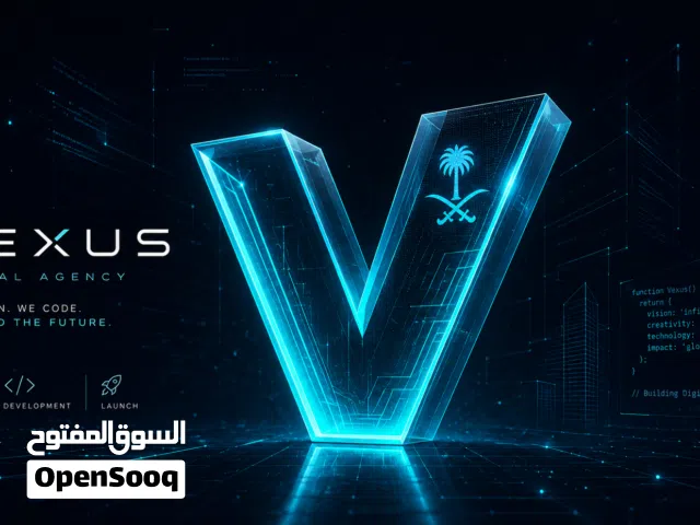 كالة Vexus حلولاً رقمية وهندسية متكاملة عبر فريق احترافي متخصص يضم أكثر من 50 مبدعاً.