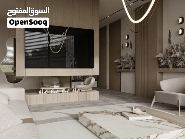 تصميم داخلي و الواجهات الخارجي  البيت المطابخ  غرف نوم مكاتب  لنداسكيب المقاهي رستوران