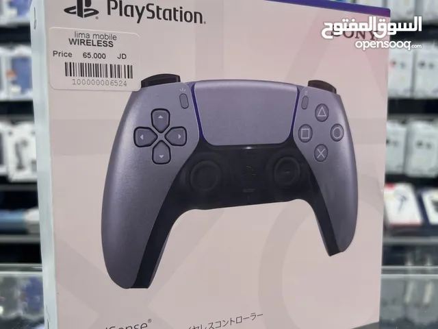 PlayStation 5 Wireless Controller يد تحكم بلايستيشن 5 الاصلية جديدة مسكرة بالكرتونة  لون سلفر مميز