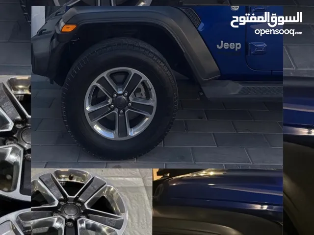للبيع خمس رنقات جيب صحارى مستعمله for sale five rims for jeep shara without tires