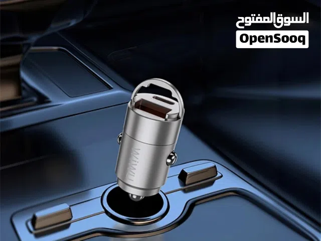 شاحن سيارة Nano 30 واط (يتوفر بخيارين: منفذ USB+C أو منفذين C+C)