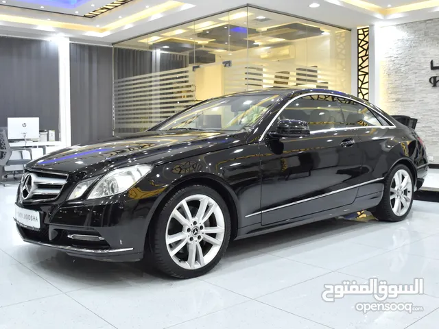 Mercedes Benz E300 Coupe ( 2013 Model ) in Black Color GCC Specs