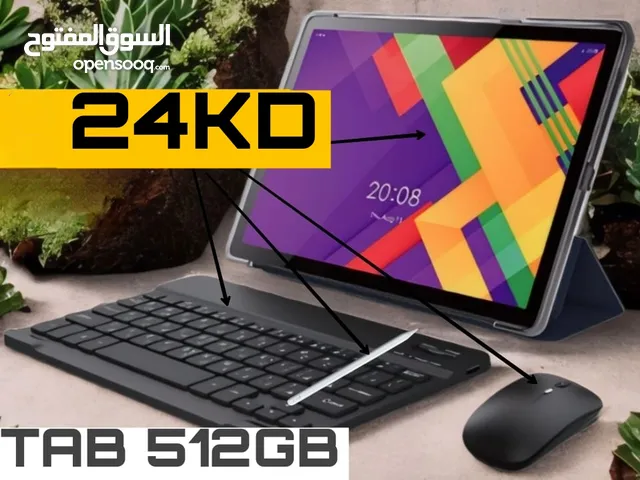 ايباد تابلت جديد كفاله سنه 8RAM 512GB مع ماوس وكيبورد وقلم للبيع Tablet for sale