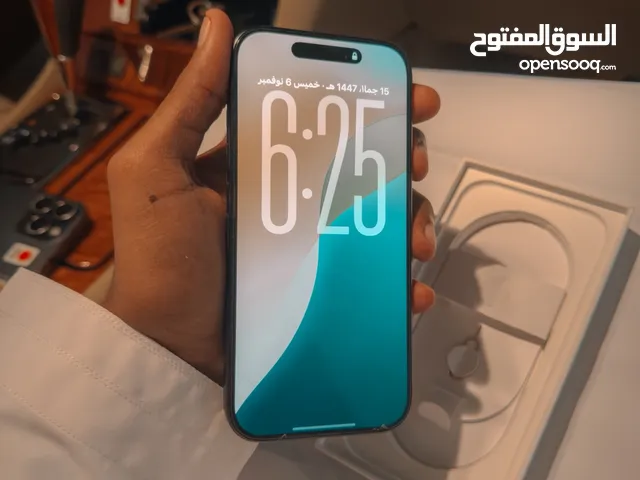 آيفون 16 برو 520 جيجابايت أسود مطفي - بكامل ملحقاته مع ضمان ساري! IPhone 16 Pro 520GB Matte Black!