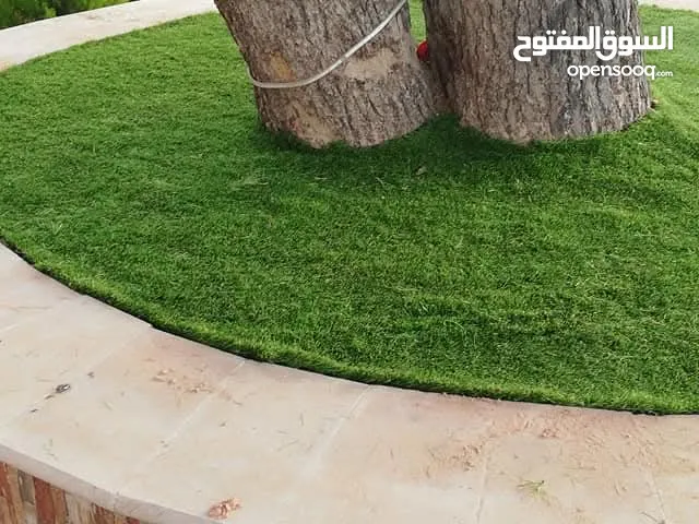 عشب صناعي وسياج عشبي