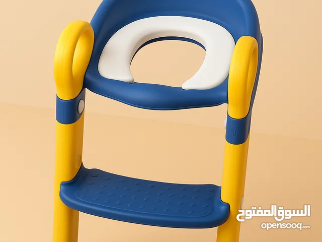 A stepped baby toilet seat also known as baby potty training seat with step ladder