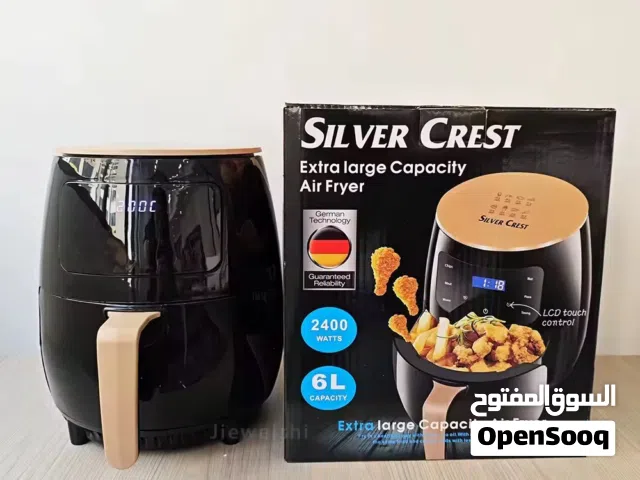 قلاية هوائية 6 لتر من silver crest جديدة بالكارتون وعندي توصيل لكل المحافظات وعندي كميات