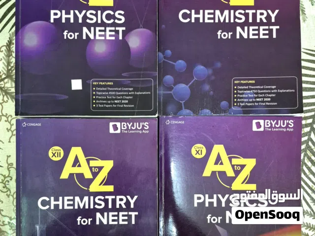 “Original Byju’s–Cengage NEET books with license QR code (unused)”