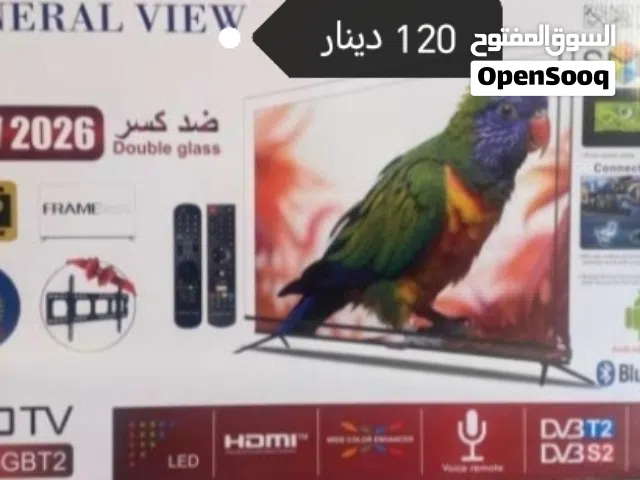 جينرال فيو 43 انش فل كامل سمارت ضد الكسر  120 شامل توصيل للزرقاء الجديده فقط