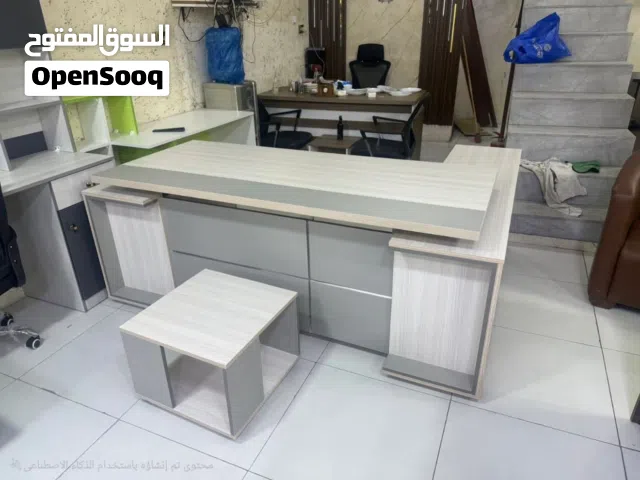 مكتب مدير 180سم مع جانبية ووحدة ادراج