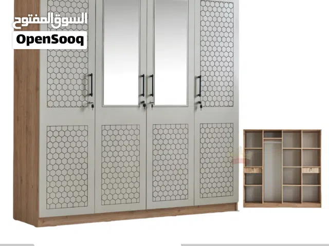 كبت 4 أبواب أناقة في التخزين ومساحة أكبر لتنظيم أجمل 4 Door Wardrobe Elegant Storage Smart Organiza