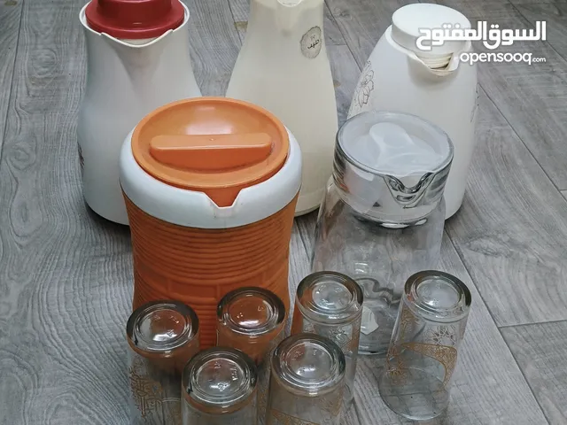 Tarmos with jugs with glasses All together for sale