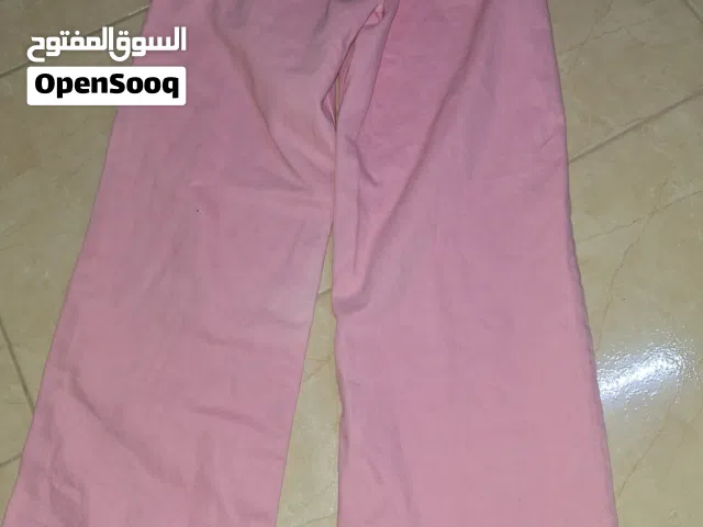 بنطلون جينز نسائي  واسع مقاس L شبه جديد