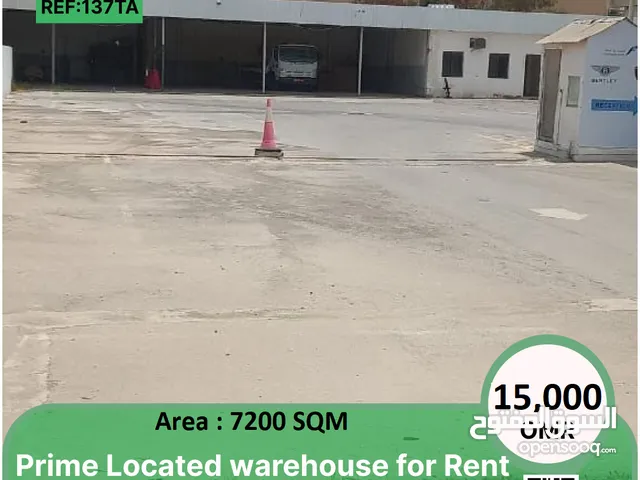 Prime Located warehouse for Rent in Madinat Qaboos REF 137TA