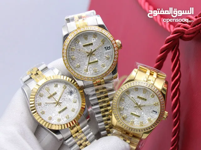 Rolex for ladies SAPPHIRE GLASS Good quality رولكس للسيد ضد الخدوش لون ثابت كوالتي جيد