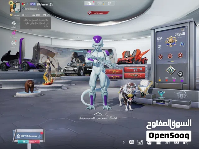 حساب ببجي عالميه