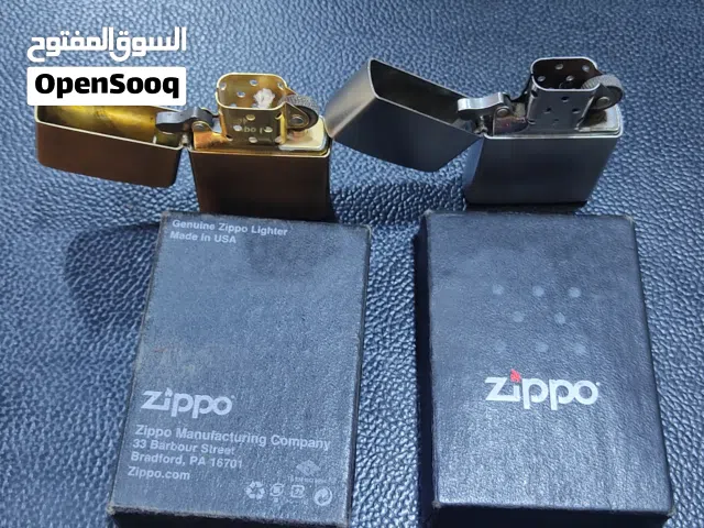 ولاعة زيبو اصلي امريكي سلفر وذهبي جديدة بالعلبة الأصلية