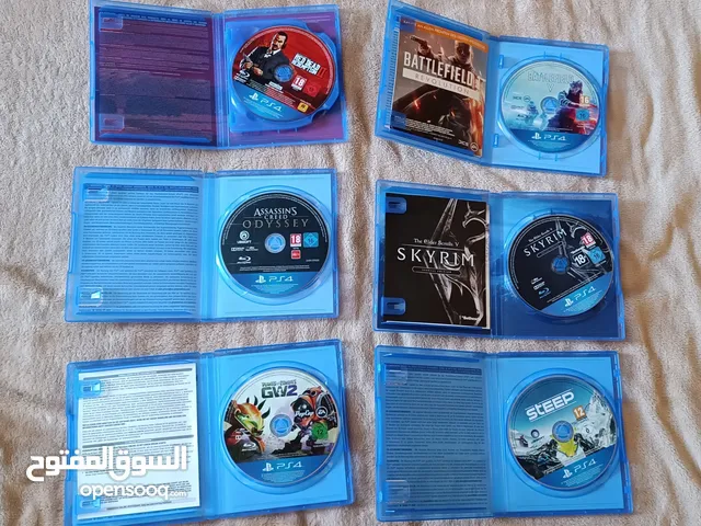 Battlefield V, Red Dead Redemption II, Assasins creeds odyssey, Steep, GW2