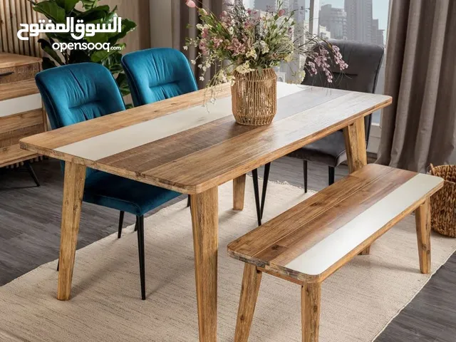 Acacia Wood Dining table + bench