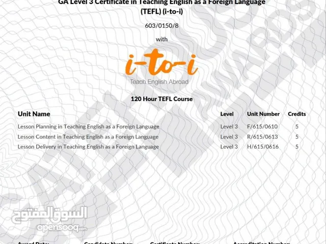English teacher in Abu Dhabi مدرس معتمد فی ابوظبی