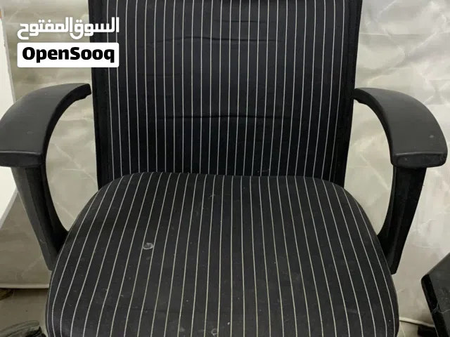 Modern White Office Chair with Star and Moon Design , -Office Chair in Striped Fabric