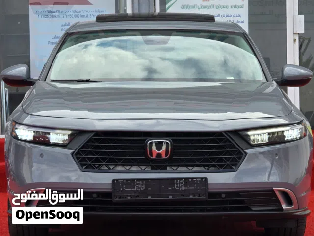 هوندا اكورد 2025 TOURING هايبرد فل مواصفات وممشى 6 الاف فقط وحادث جدآ بسيط والسيارة بحالة الوكالة..
