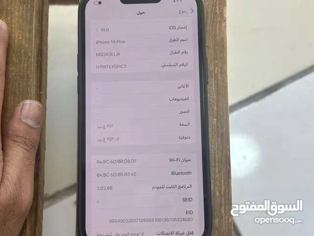 Apple iPhone 14 Plus 256 GB in Irbid