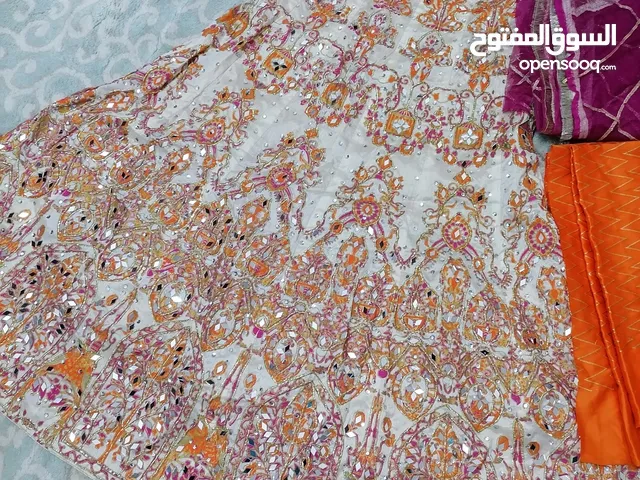 Pakistani LENGHA AND DRESSES WITH DUPPATA AND TROUSER. Jewelry brand new.