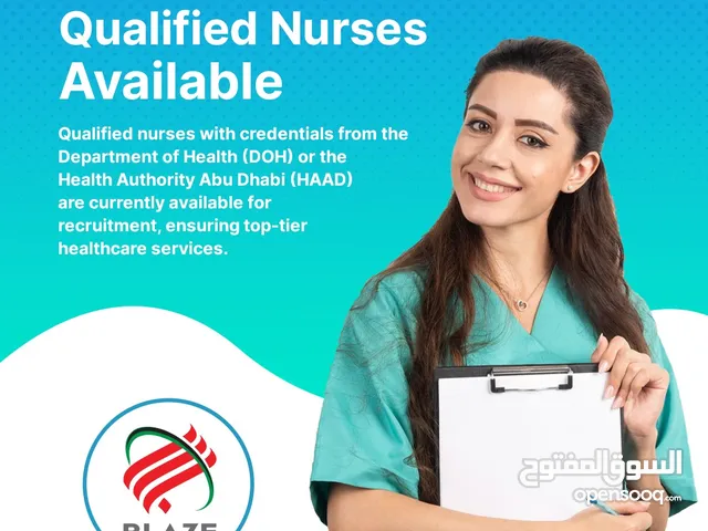 HAAD and DOH qualified nurses available