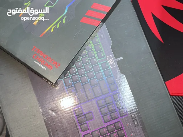 ماوس + كيبورد ريد دراكون سلكي بلو سويج
