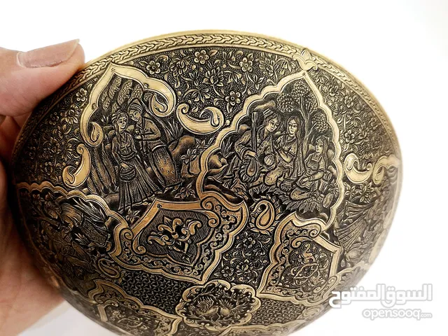 وعاء من نحاس منقوشة يدوی/ Hand engraved copper bowl