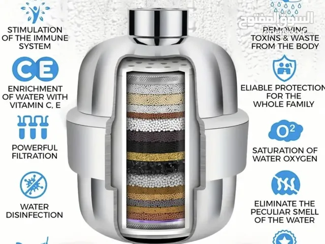 فلتر دش 20 مرحلة لتنقية المياه لحل تساقط الشعر تعزيز البشرة // the 20-Stage Premium Shower Filter!