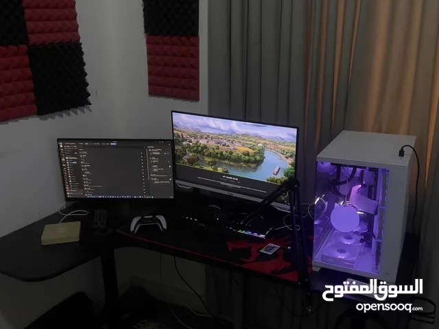 Gaming pc for sell بي سي جيمنج سيت اب كامل مع شاشتين وجميع الملحقات