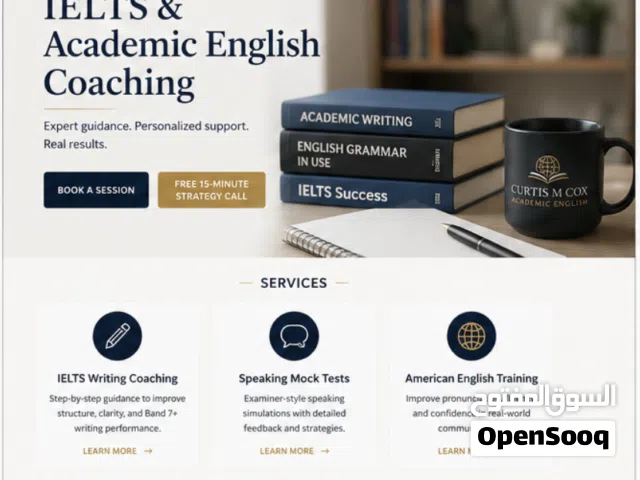 IELTS & Academic English Coaching  Writing, Speaking & American English Training