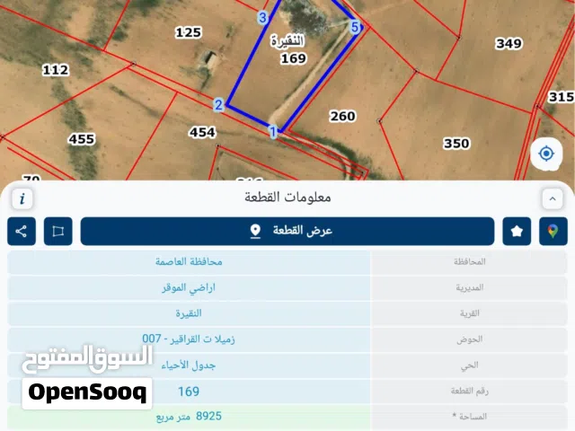 Farm Land for Sale in Amman Al-Nuqairah