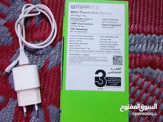 موبيل انفنكس إسمرت 8 للبيع جهاز علي الجوده والامكنيات جباره