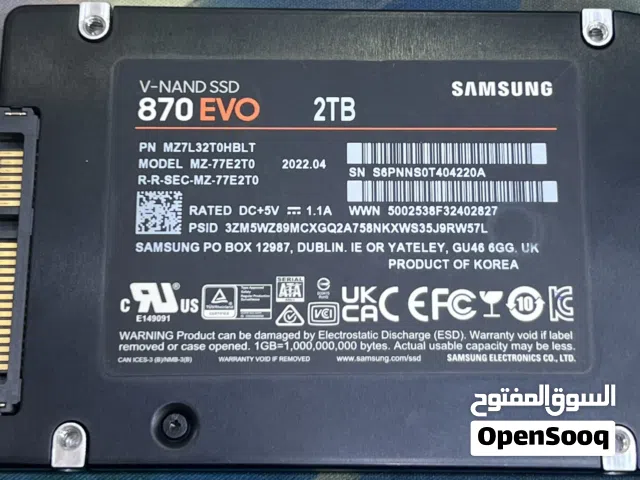 اس اس ديSata ssd 2 tb شبه جديد