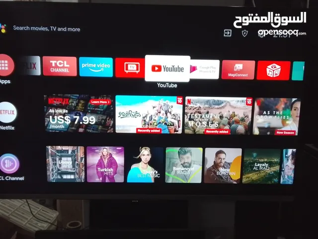 TCL 50 inches smart 4k with original remote and stand Hdmi USB