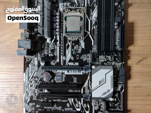 بورد H270-PRO مع معالج i5 7600k بحاله جيده