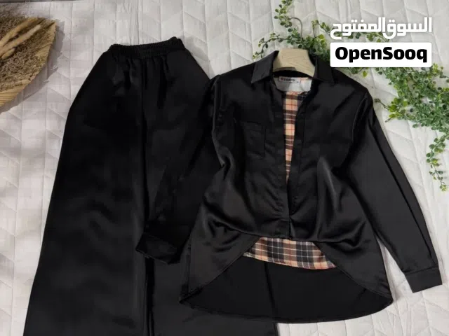 طقم ثلاث قطع  فقط  خامة ستن زارة تركي 38-40-42-44-46-48
