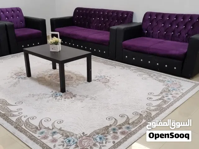 طقم مجلس كامل 3+2+1+1 مع الطاولة Complete Sofa Set 3+2+1+1 with Coffee Table