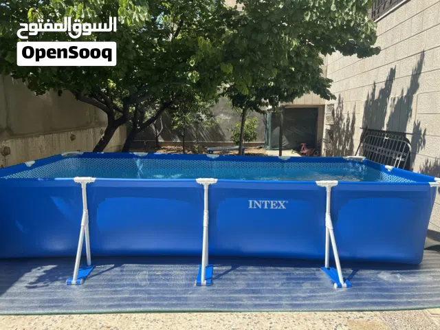 الصويفية تركيب اليوم بركة سباحة انتكس مقاس 4.5 متر مع فلتر ومضخة وغطا وكلور وطواشة كلور وأرضيات