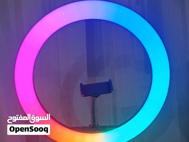 إضاءة رينق لايت RGB LED MJ36 متعددة الألوان - 12 إنش - استعمال نظيف