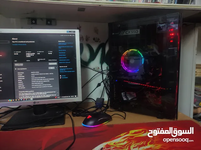 جهاز gaming مستعمل بحالة ممتازة core i7-4th, gtx 1660 6gb, ram ddr4 16gb