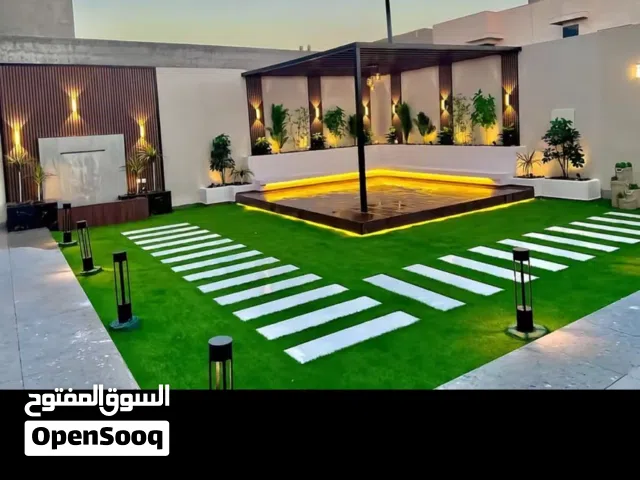 اللمسه لبناء المجالس واضافات والصيانة المباني والديكورات والحدائق والاسوار مع مجالس وملاحق ومزارع