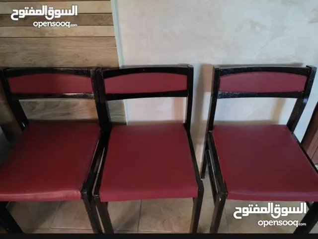 كراسي خشب سويد اصلي جلد للبيع