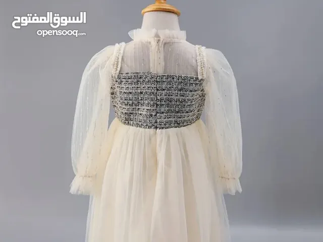 فستان الأميرة التوتو الصيفي الأنيق بأكمام طويلة وتصميم شبكي متوفر من عمر 1 سنة الى 10 سنوات السعر