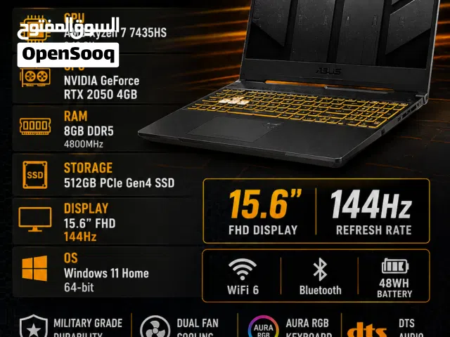 Laptop: ASUS TUF Gaming A15 FA506N