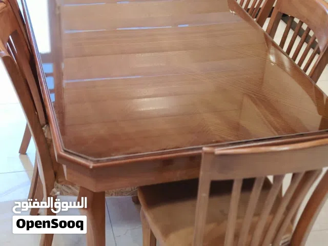 ميز طعام خشب صاج وكزاز