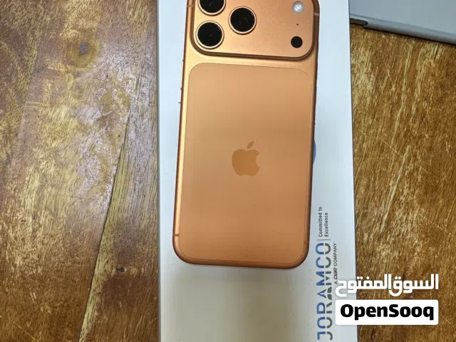 آيفون 17 برو ماكس جديد بذاكرة 256 جيجابايت بلون برتقالي من أبل